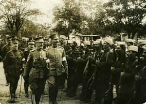 France World War WWI Soldier Troops Review old Photo 1914-1918