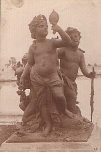 Boy statue sculpture fountain old Photo 1900