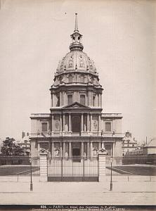 Paris architecture Invalides old Photo c1890