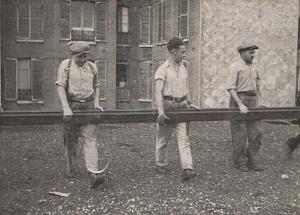 Railway workers SNCF France, old Photo 1935