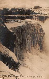 Frozen Niagara Falls Horseshoe old Photo 1910