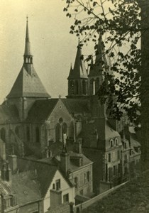 France Church Town View Photographic study Old Photo 1935