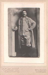 Military French soldier in Uniform, old Photo CC 1900