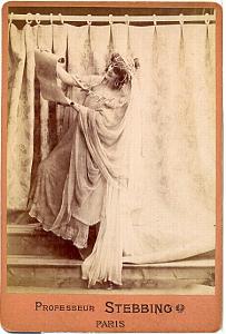 French Stage actress Paris Fashion Cabinet Photo 1895