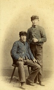Men of Marburg Germany old Studio CDV Photo 1875