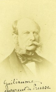 Prussian Emperor Guillaume Numa Blanc old Photo CDV 19C