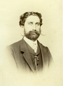 French Opera Singer Baratin Marc old Photo CDV 1860