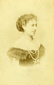 France French Stage Actress Mlle Fromentin old Reutlinger Photo CDV 1870's