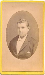 Edmond Breuil First communion day, old Photo CDV 1880'