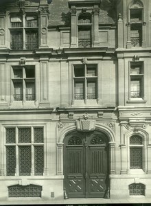 France Paris Modern House Rue de Vigny street old LP Photo 1900'