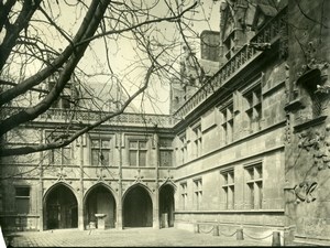 France Paris Cluny Museum courtyard old LP Photo 1900'