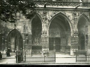 Saint Germain l'Auxerrois Church Paris old Photo 1900'