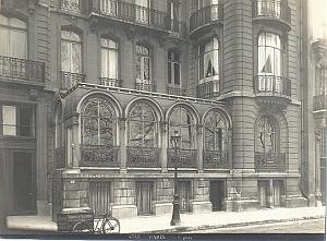 Modern House Quai d'Orsay Bicycle Paris old Photo 1900'