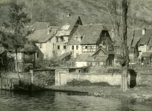 France Alsace Village river house WWI WW1 old Photo 1914-1918