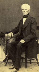 Old Man Seated Fashion, France, old Photo CDV 1860'