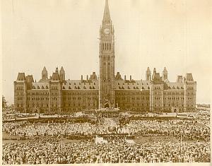 Diamond Jubilee Animated Scene Ottawa old Photo 1927
