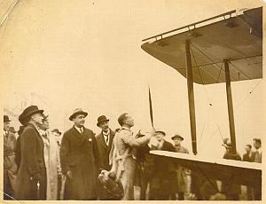 Parachute Jumper Amusing Scene Aviation Photo 1920's