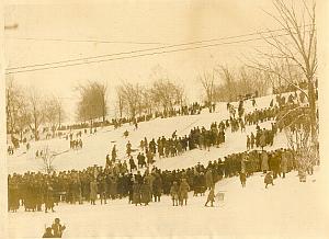 Winter Sports in Montreal Mont Royal old Photo 1930
