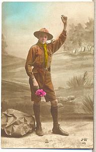1916 Scouting Boy Scouts Scout WWI PC real Photo