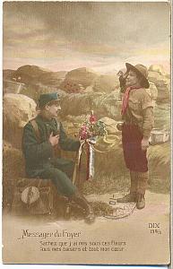1915 Scouting Boy Scouts Scout WWI PC Messenger