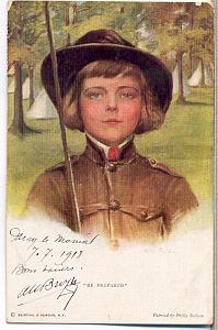 1918 Scouting Boy Scouts Scout WWI PC Boileau Philip