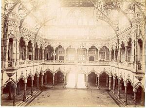 Anvers, New Stock-Exchange interior ,old Photo 1890'