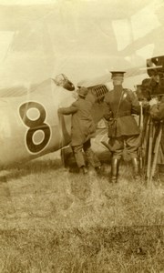 France Aviation Airfield Airplane before Take Off Camerasa old Photo 1920'