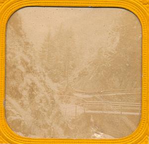 Bridge Mountain Albumen Tissue Stereoview Photo 1860'