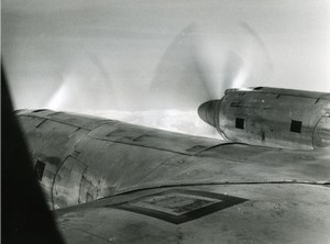 France Aviation Airplane and clouds study old Photo 1960'