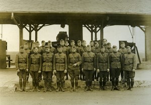 Engineering Staff WWI 2nd Aviation Instruction Center Tours France Photo 1918