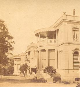 Baden Baden, Stephanie Villa, old Photo stereoview 1860
