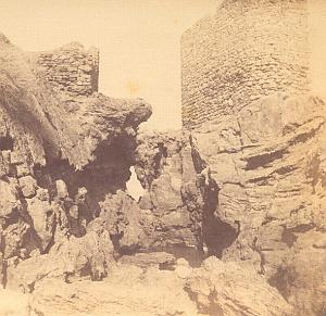 Algiers salt mine, Pointe Piseo, photo stereoview 1860'