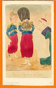 Zouave Humoristic Cartoon Caricature Lavrate CDV 1860