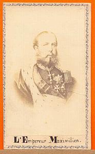 Emperor Maximilien, Mexico, old Merille CDV Photo 1865'