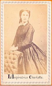 Empress Charlotte, Mexico, old Merille CDV 1865'