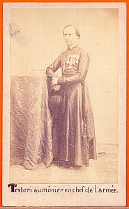 Military Chaplain Testori, Mexico, old Merille CDV 1864