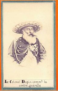 Colonel Charles Dupin, Mexico, old Merille CDV 1865'