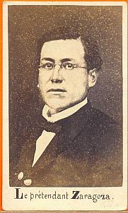 Don Ignace Zaragoza, Mexico, old Merille CDV 1865'