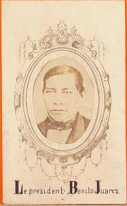 President Benito Juarez, Mexico, old Merille CDV 1865'