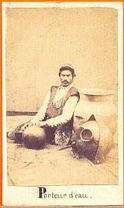 Water-Carrier, Mexico, old Merille CDV 1865'