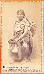 Native Tequesquite seller, Mexico, old Merille CDV 1864