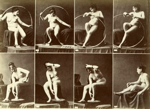 France 8 Images Posed Sexy Female French Risque Erotica Old Calavas Photo 1870's
