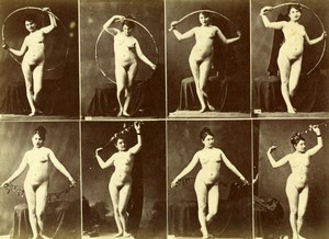 France 8 Images Posed Sexy Female French Risque Erotica Old Calavas Photo 1870's