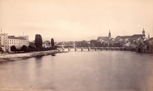 Switzerland Bale Basel Rhine River Le Rhin old Francis Frith Photo 1870's