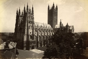 United Kingdom Canterbury Cathedral old GWW George Washington Wilson Photo 1880'