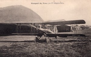 France Le Bourget Aviation Biplan Nieuport Delage 29 Biplane Old Postcard 1928