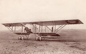 France Aviation Caudron G3 Sport Biplane Old Postcard 1913