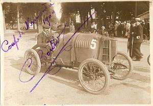 Boillot Lion-Peugeot Normandie Racing signed Photo 1909