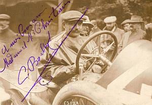 Boillot Lion-Peugeot Car Racing Eu, Signed Photo 1912