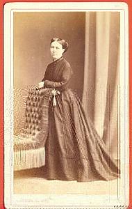 Fashion, Dress Woman, France, old Blaise CDV Photo 1860